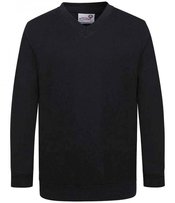 AWDis Academy  Kids V Neck Sweatshirt