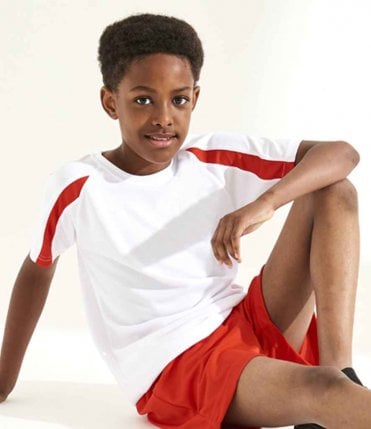 AWDis Kids Just Cool Contrast Wicking T-Shirt
