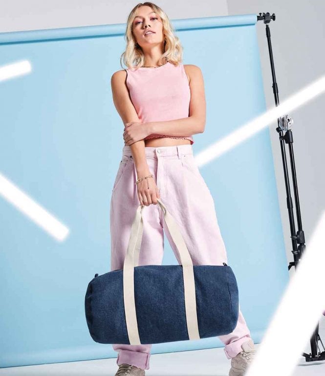 BagBase  Denim Barrel Bag