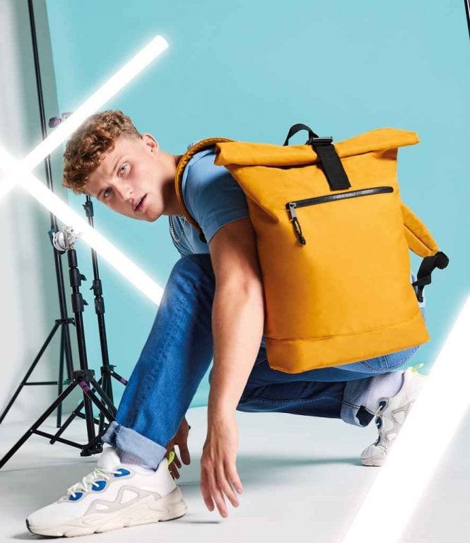 BagBase  Recycled Roll-Top Backpack