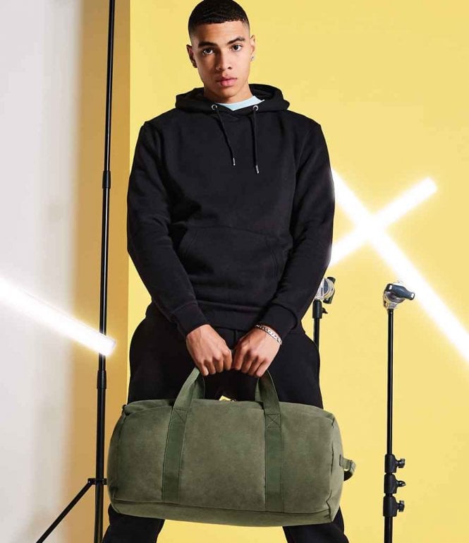 BagBase  Vintage Canvas Barrel Bag