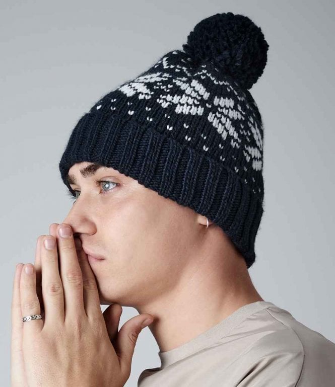 Beechfield  Fair Isle Snowstar Beanie
