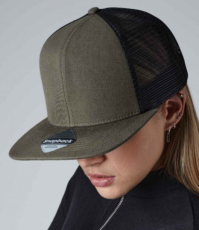 Beechfield  Original Flat Peak 6 Panel Trucker Cap