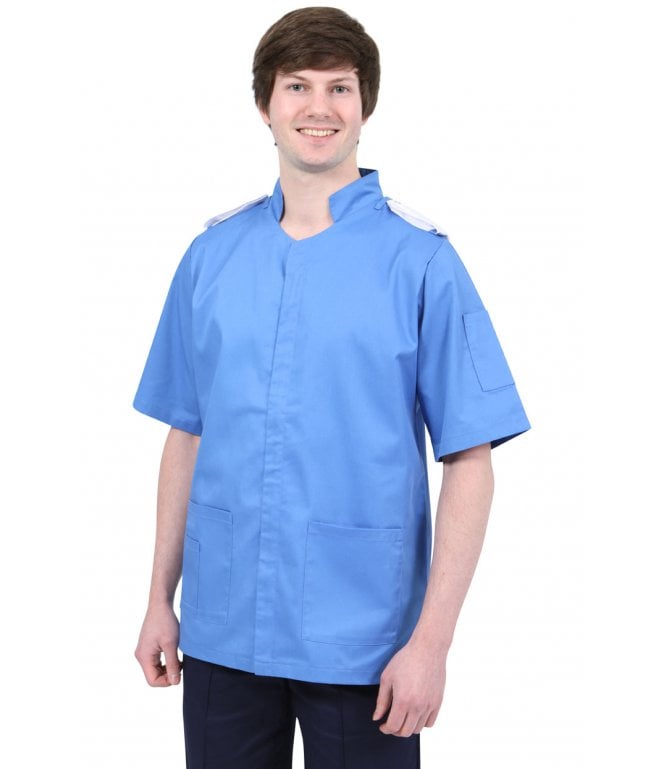 Behrens Men's Classic Healthcare Tunic with Epaulette Loops