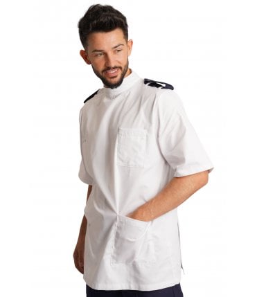 Men's Dental Healthcare Tunic with Epaulette Loops