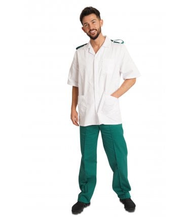 Men's Healthcare Tunic with Epaulette Loops