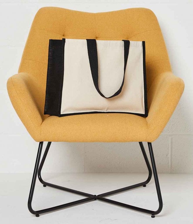 Brand Lab  Jute and Canvas Shopper