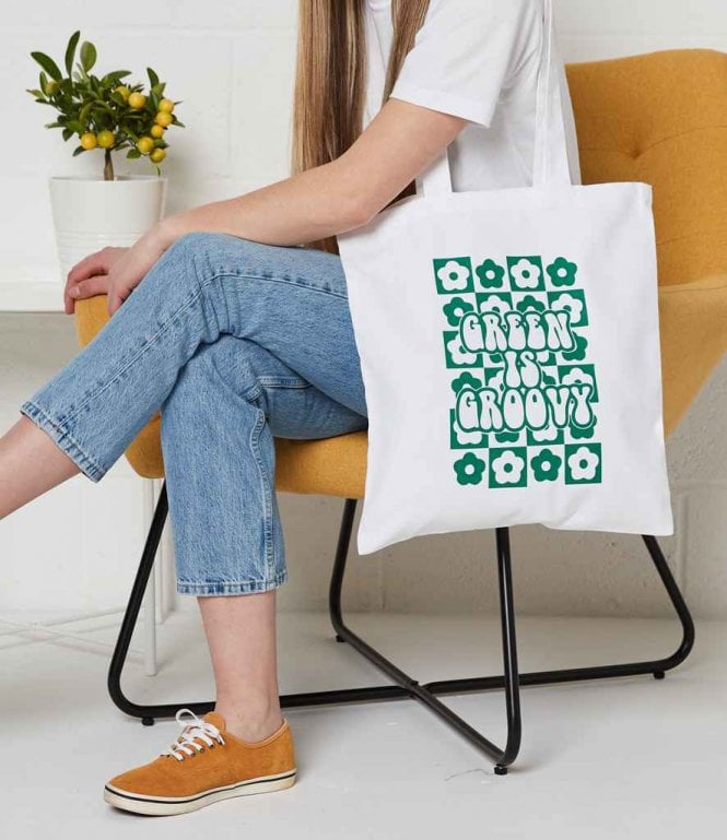 Brand Lab  Organic Cotton Long Handle Shopper