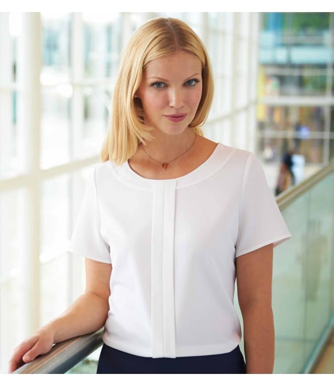 Brook Taverner Felina S/S crepe de chine blouse Poly Rich