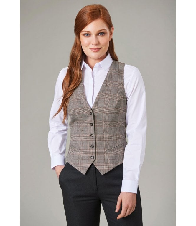 Brook Taverner Olivia Check Waistcoat