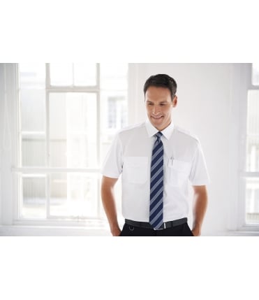 Olympus Classic Fit S/S Pilot Shirt Poly Rich