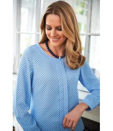 Roma L/S Crepe de Chine Blouse 100% Polyester