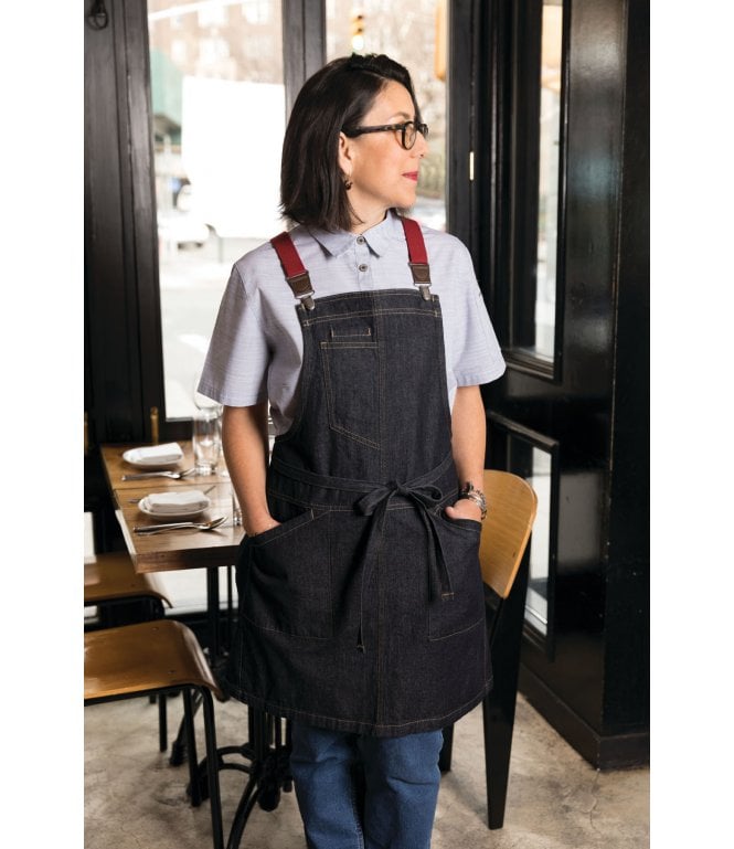 Chef Works Berkeley Bib Apron Indigo Denim [ABS01IBL]
