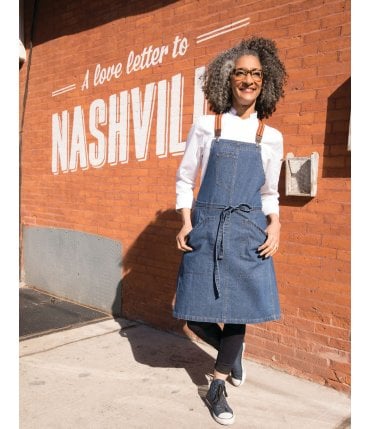 Berkeley Bib Apron Medium Blue %5BABS01MDB%5D