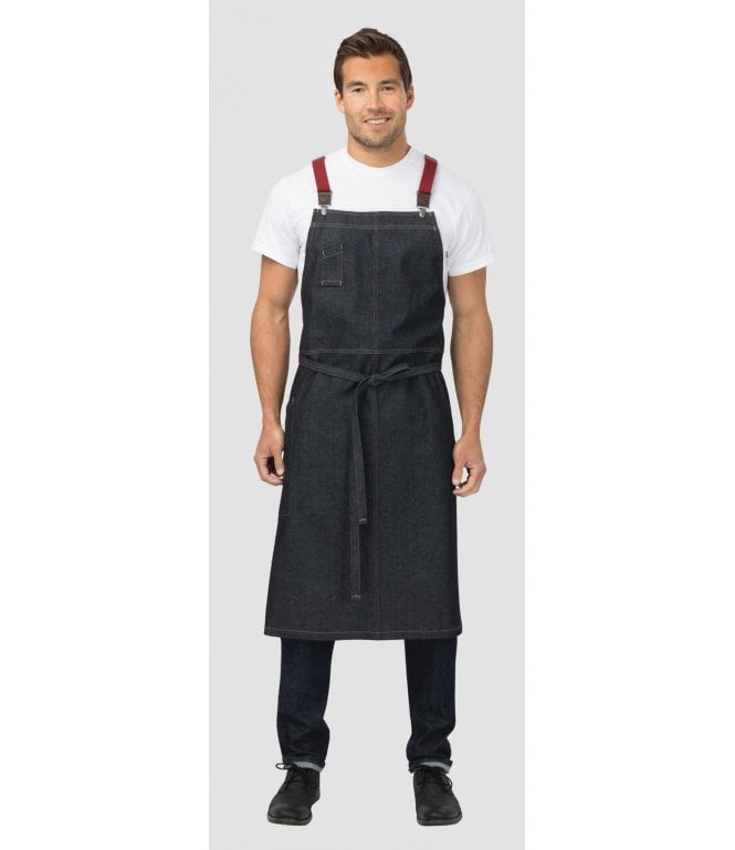 Chef Works Berkeley Chefs Bib Apron Indigo Denim [ACS01IBL]