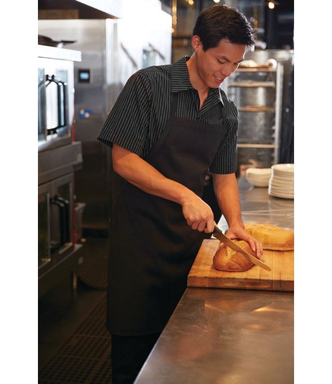 Chef Works Bib Apron: Black [APKBL]
