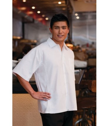 Cool Vent Cook Shirt: White %5BCSCVWHT%5D