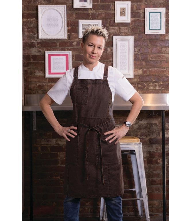 Chef Works Denver Cross-Back Bib Apron [ABX02]