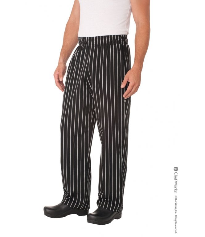 Chef Works Designer Baggy: Chalk Stripe [GSBP]
