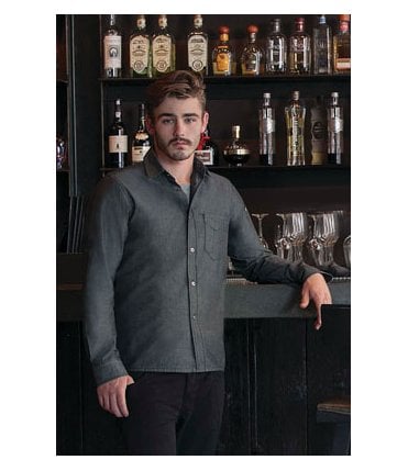 Detroit Long-Sleeve Denim Shirt %5BSKL001%5D