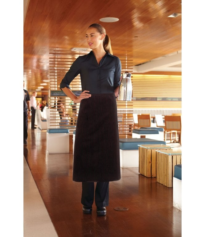 Chef Works Finesse Womens 3/4-Sleeve Fitted Shirt [WA34BLK]