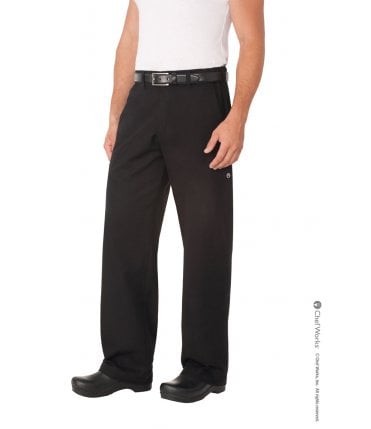Professional Series Chef Pants: Black %5BPSERBLK%5D