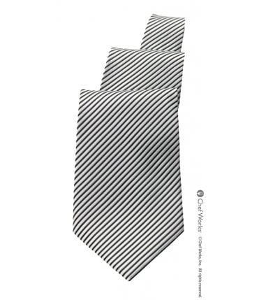 Silver/Black Striped Tie %5BTPASBSI%5D