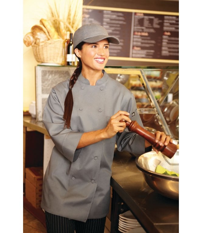 Chef Works Three Quarter Sleeve Chef Coat [JLCLGRY]