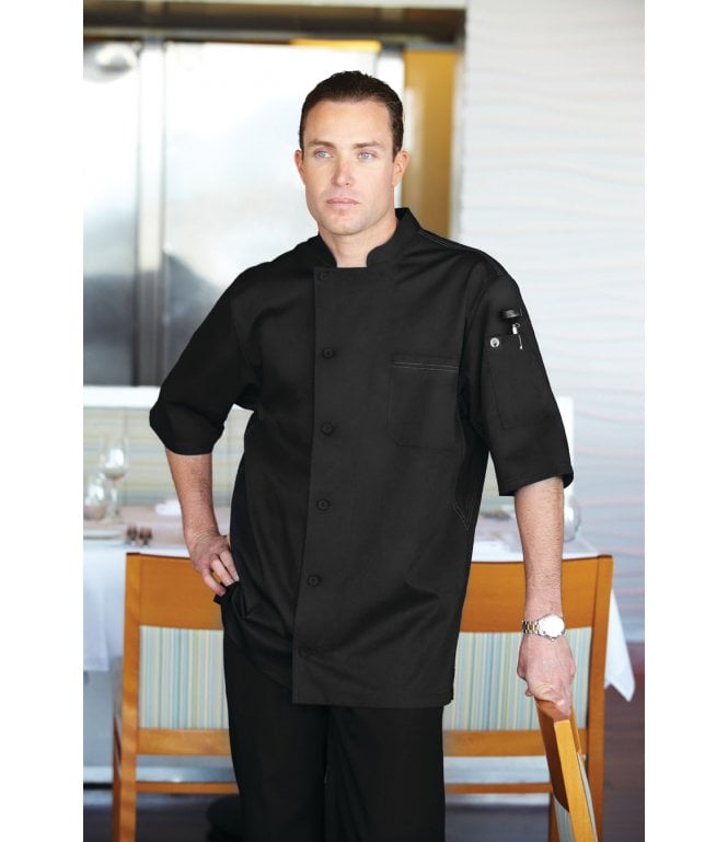 Chef Works Valais V-series Chef Coat [VSSS-BBK]
