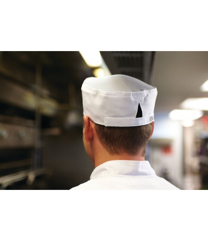 Chef Works White Cool Vent Beanie [DFWB]