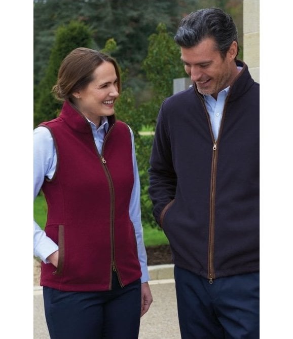 Man and a woman in red cincinatti fleeces
