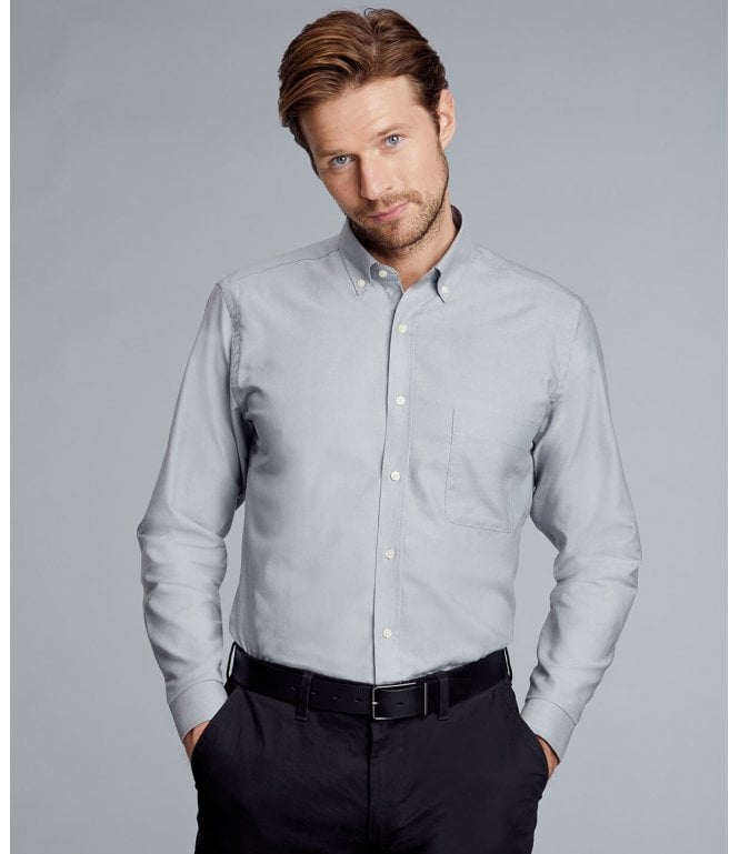 Disley Bray Men's L/S Slim Fit Oxford Shirt