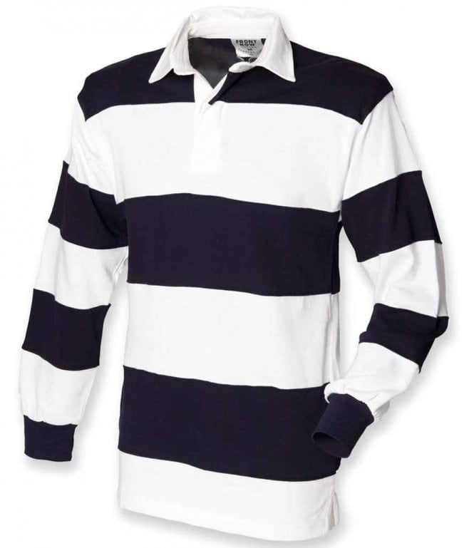 Front Row  Sewn Stripe Rugby Shirt