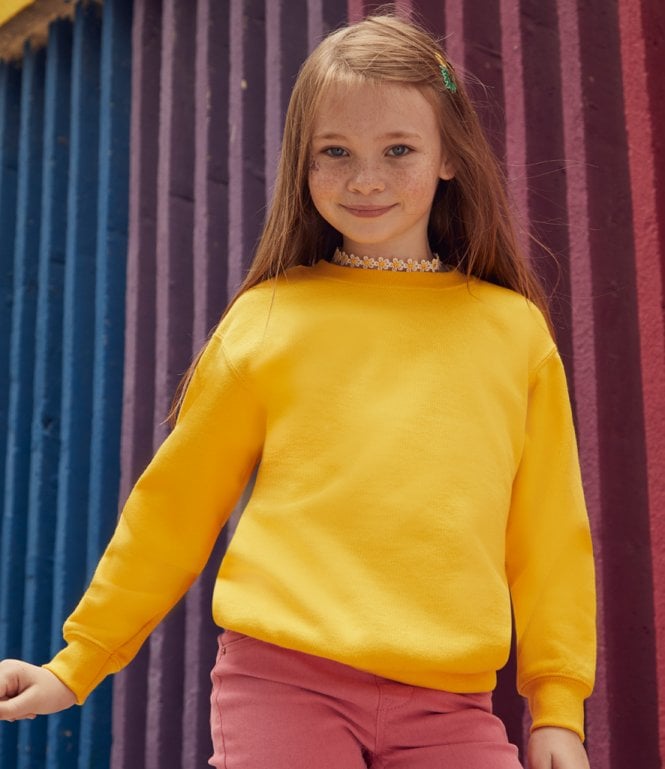 Fruit of the Loom  Kids Classic Drop Shoulder Sweatshirt