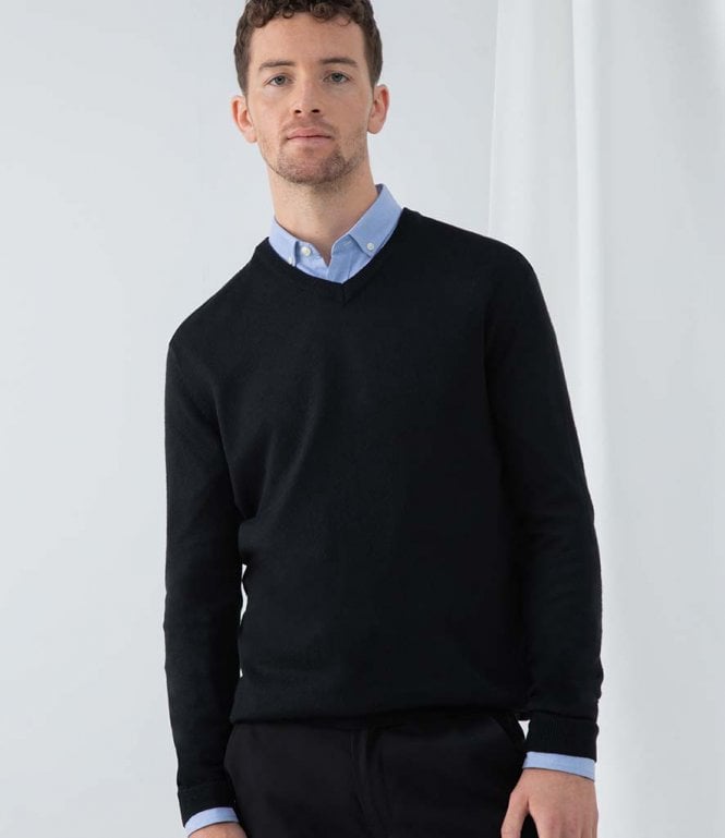 Henbury  Acrylic V Neck Sweater