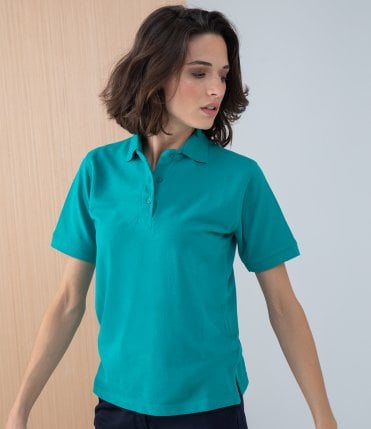 Henbury Ladies Poly/Cotton Pique Polo Shirt