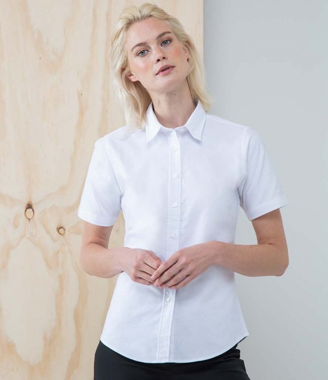Henbury  Ladies Short Sleeve Classic Oxford Shirt