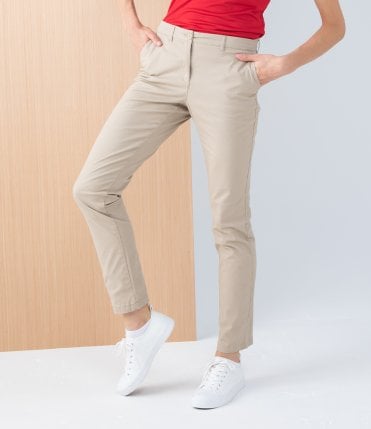 Henbury Ladies Stretch Chino Trousers