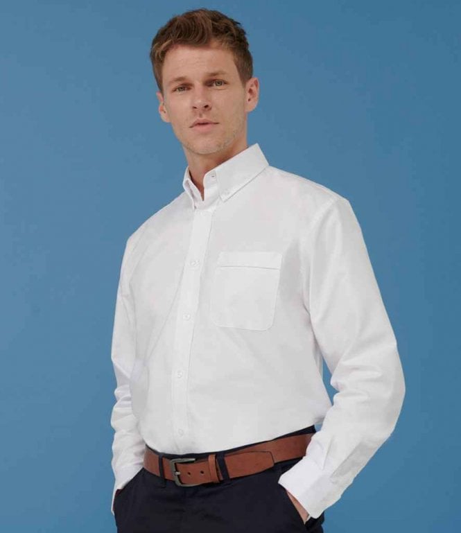 Henbury  Long Sleeve Classic Oxford Shirt