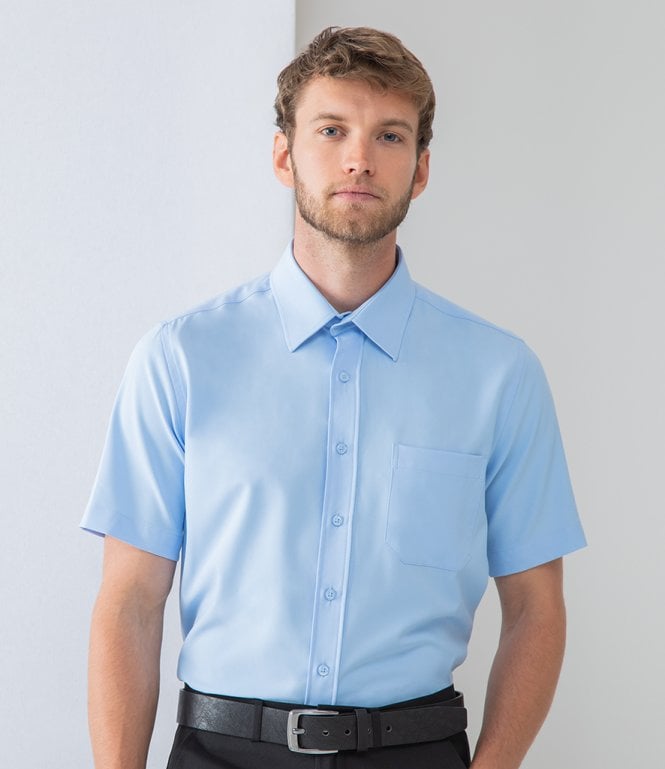 Henbury  Short Sleeve Anti-bac Wicking Shirt