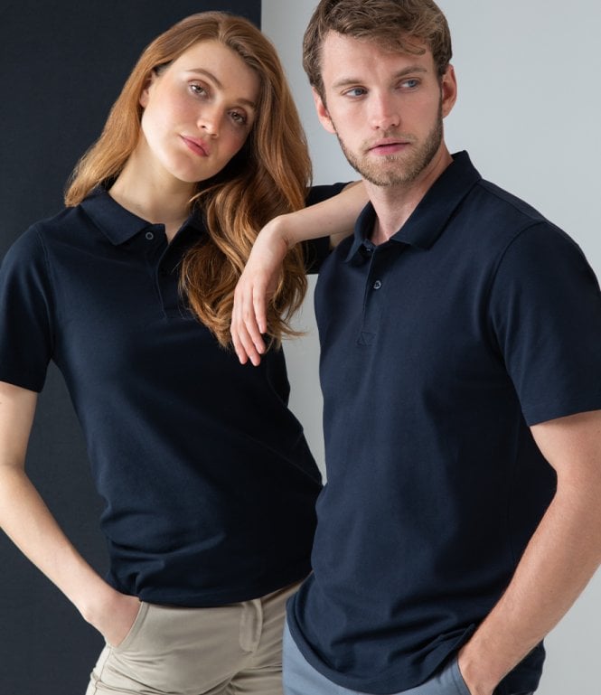 Henbury  Stretch Cotton Pique Polo Shirt