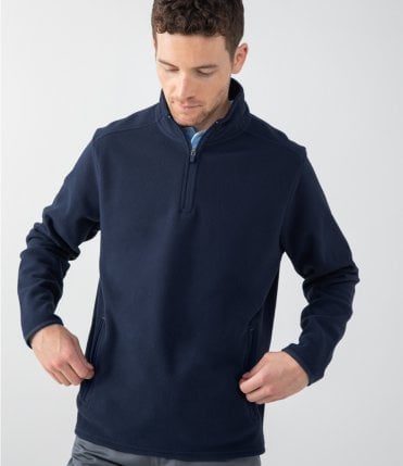Henbury Zip Neck Micro Fleece