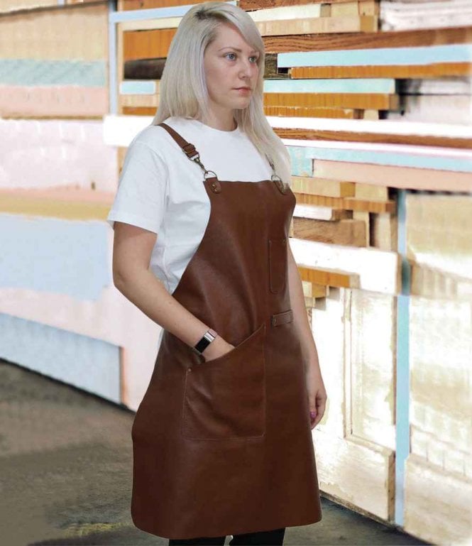 Joseph Alan  Leather Bib Apron