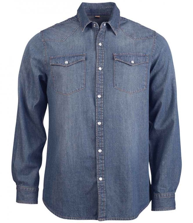 Kariban  Long Sleeve Denim Shirt