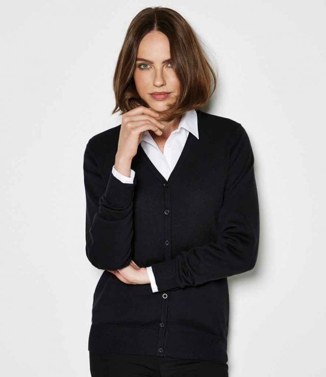 Kustom Kit  Ladies Arundel  Cotton Acrylic V Neck Cardigan