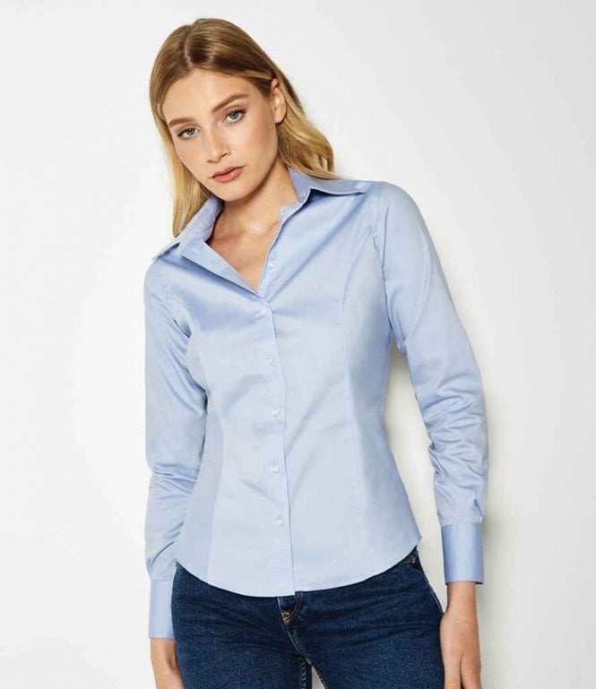 Kustom Kit  Ladies Long Sleeve Corporate Oxford Shirt