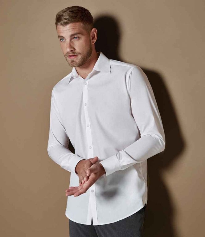Kustom Kit  Long Sleeve Slim Fit Business Shirt