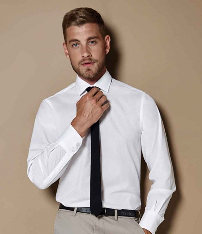 Kustom Kit  Long Sleeve Tailored Fit Business Shirt