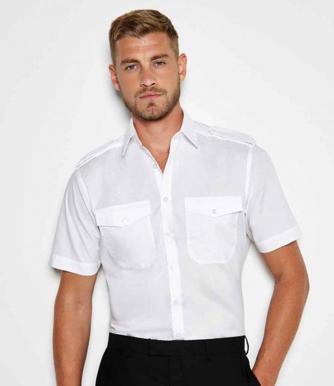 Kustom Kit  Short Sleeve Pilot Shirt