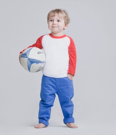 Larkwood Baby/Toddler Long Sleeve Baseball T-Shirt